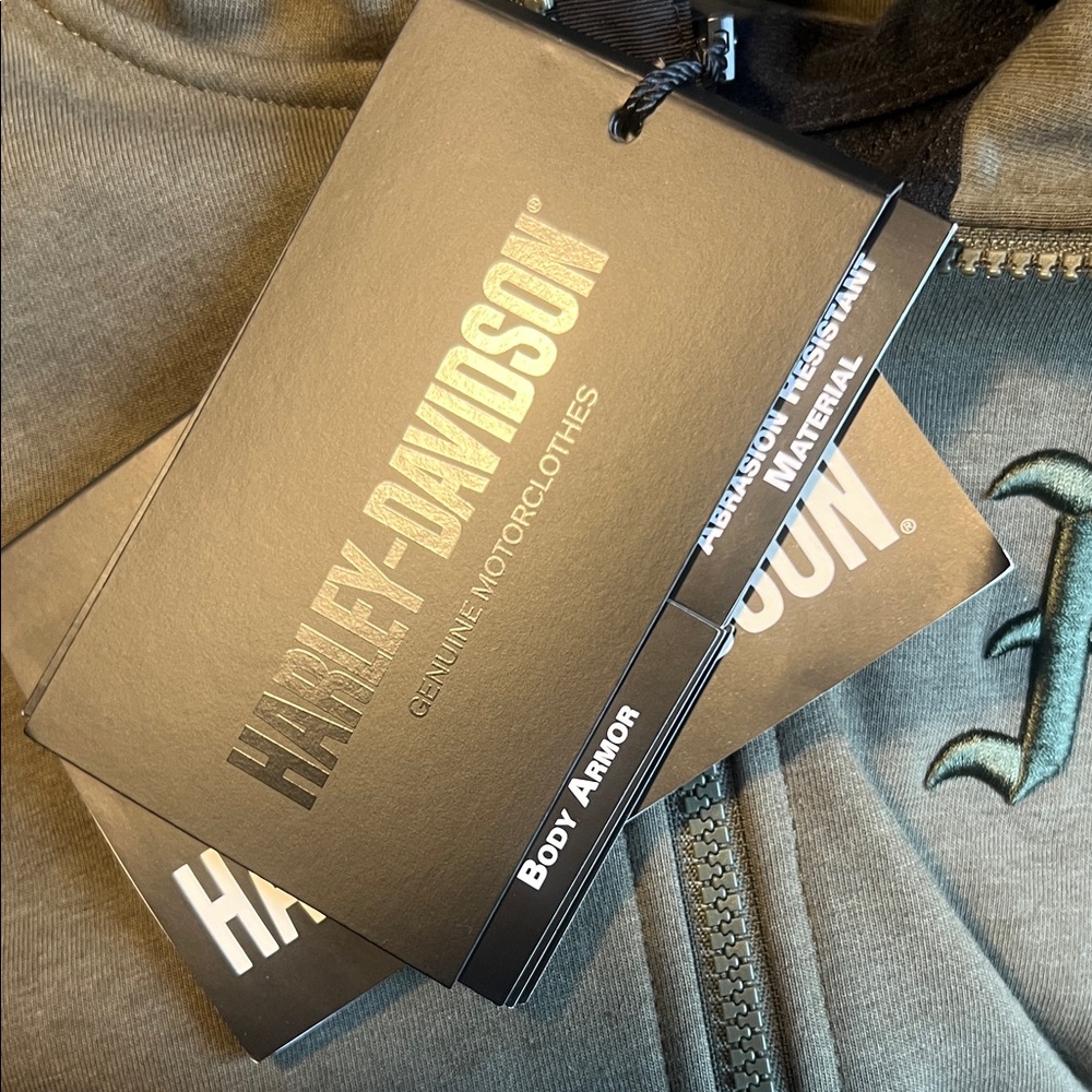 Harley-Davidson H-D Deflector 2.0 Hooded Riding Jacket in Army Green - Picture 5 of 8